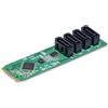 StarTech.com Scheda adattatore da M.2 a SATA a 4 porte, scheda di espansione M.2 PCIe 3.0 a SATA HDD/SSD; Windows/macOS/Linux