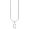 Thomas Sabo Collana con lettera C, in argento Sterling 925 con zirconi, Argento, KE2242-051-14