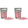 Amtra Fluo Gravel - Decorativo per acquario, ghiaia ceramizzata per fondale, per Acquario di acqua dolce e salata, privo di polveri, Rosa, 350 G (Confezione da 2)