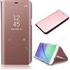 CrazyLemon per Samsung Galaxy Note 8 Custodia Cover, View Bright Custodia in Silicone con Rivestimento Protettivo per PC + Custodia Protettiva in Pelle PU per Samsung Galaxy Note 8 - Oro Rosa
