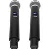GOWENIC Microfonico Wireless SM58, 1 per 2 Microfoni Dinamici Ricaricabili per Cantare Karaoke Performance Sul Palco della Chiesa, Distanza di Ricezione di 50 M 164,0 Piedi
