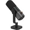 NearStream Microfono Dinamico con Connessioni USB e XLR, Rilevamento Supercardioide & Plug and Play &Riduzione del Rumore AI&Guadagno Audio,Frequenza di Campionamento 48KHz /24bit,SNR≥75db,SPL≥125db