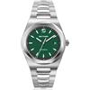 BETTIMER Orologio Automatico Meccanico Uomo di Precisione Movimento Automatico PT5000, Cassa 40mm in Acciaio Inossidabile 316L, Vetro Zaffiro, Resistente all'Acqua 100m (10ATM) - Verde