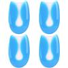 KZIYKW 4 Pezzi Talloniera in Silicone per Tallonite, Talloniera in Silicone,Dolore Alleviare Cuscinetti per Tallone, Antishock, in Gel, Cuscinetti in Gel per Tallone in Silicone per Plantar Fasciite(Blu)