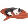 Generic 7WUNDERBAR Gatto Cuscino Morbido Lavabile, Gatto Posto di Dormimento Cesto Gatto Divano Gatto Coperta Cane Letto per Cani di piccola taglia Pet Bed (foglie di inkgo)