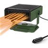 KQLHLHDYZ Riscaldamento dell'automobile, 12 V 150 W Riscaldamento portatile per auto antiappannamento sbrinatore di parabrezza, portabilità riscaldamento accendino sigaro, radiatore che soffia auto