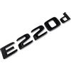 MCK Auto - E220d Nero Lucido Anteriore Posteriore Ala Nero Badge Logo Boot Emblema Adesivo Tuning