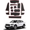 FROGUM ProLine 3D Set Esclusivo di tappetini auto per Alfa Romeo Stelvio dal 2016 | Materiale TPE durevole | Bordini più alti