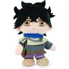 Barrado Peluche dei Personaggi di Black Clover - 27cm - Asta, Yuno, Yami, Noelle - Qualità Super Soft (Yuno)