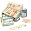 UMU® Cassa per bambini in legno - scanner, terminale di pagamento, denaro, negozi di masticazione e accessori per gioco di ruolo, da 3 a 6 anni