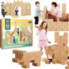GIGI Bloks 100 Mattoncini Costruzioni Grandi per Bambini XXL Impilabili & Incastro | Cartone Blocchi Costruzioni per Bambini Robusti e Facili da Montare | Grandi Giochi Montessori Creativi & Educativi