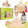 GIGI BLOKS 60 Mattoncini Costruzioni Grandi per Bambini XXL Impilabili & Incastro | Cartone Blocchi Costruzioni per Bambini Robusti e Facili da Montare | Grandi Giochi Montessori Creativi & Educativi