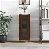 FIRBNUS Credenza Con Cassetti 34,5x34x90 cm in Legno Multistrato Buffet Mobile Cucina Mobili Di Soggiorno Mobili Salotto Mobiletto Salotto Ingresso Rovere marrone