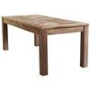 milani home MilaniHome.it - Tavolo da Pranzo in Legno di Pino Massello Riciclato Stile Moderno di Design, Rustico Country, Cm 200x90x76 HDI coloreMarrone