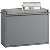 SoBuy Panca Scarpiera da Ingresso - Scarpiera Salvaspazio Slim in Legno, Panca Contenitore per 4-6 Paia di Scarpe, 155kg di Carico, Grigio, 62x26x46cm, FSR98-HG