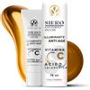 Cosmesi degli Dei Siero Contorno Occhi con Vitamina C e Acido Ialuronico - Anti-age, Rimpolpante, Riduce Occhiaie Scure e Borse, per una Pelle Luminosa e Idratata - 15ml Made in Italy by Cosmesi degli Dei