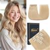 HotLulana Extension Capelli Veri Clip 7pcs 40cm 120g 16 Pollice Invisible in Human Hair 18K#