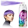 MOFAJANG Spray Per Colore Dei Capelli Viola, Lacca Colorata Temporanea Per Capelli, Spray Per Tintura Capillare Lavabile Monouso Per Feste A Tema, Uscite Serali, Cosplay Halloween, Rapida Tintura -100ml