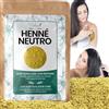 VIRHEA® Henné Neutro 250g - Rinforzante per Capelli, Effetto Incolore per Tutti i Tipi di Capelli - Maschera Naturale Anti-Frizz, Volume e Brillantezza - Cura del Cuoio Capelluto e Pre-Colorizzazione
