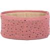 styleBREAKER Fascia donna in maglia fine con strass,Rosa | Fascia elastica con fodera in pile termico, circonferenza fino a 59 cm. Materiale caldo, lavaggio a mano.