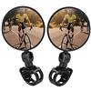 TAGVO Specchietti Bici, 2 Pezzi Bicicletta Ciclismo retrovisori Specchietto Regolabile Girevole Manubrio Montato Specchio Convesso in plastica per Mountain Road Bike