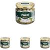 Ponti, Capperi all'Aceto di Vino, Ottimo Antipasto Ideale per Realizzare Ricette Classiche e Saporite, Ideale anche per Arricchire Insalate, 100% Made in Italy, 95 g (Confezione da 4)