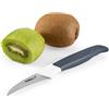 zyliss E920218 Comfort Coltello per Sbucciare Ricurvo, 6,5cm, Acciaio Inossidabile Giapponese, Manico Grigio, Bianco, Coltello da Frutta Cucina, Lavabili in Lavastoviglie