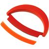Kuhn Rikon 25305 Mezzaluna, Coltello per Verdure, Acciaio Inox/Plastica, Rosso,
