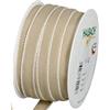 Halbach Seidenbänder Nastro decorativo effetto cotone con bordo ad arco, larghezza: 15 mm, lunghezza: 25 m, nastro per decorare e decorare regali e occasioni festive, nastro decorativo fai da te,