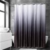 Allinside Tenda da doccia, tenda da bagno in poliestere resistente all'acqua e lavabile in lavatrice, con 12 ganci in plastica, 180 CM x 180 CM, V016SCBLAC