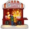 Wintem Bottega Natalizia dei Dolci Animata e con Luci Led - Ideale per Addobbare Casa Durante le Feste Natalizie - Dipinto a Mano con Materiali Resistenti - Adatto a Tutti gli Ambienti 14x15x10cm