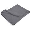 SETEX Coperta di alta qualità, 85% cotone/15% poliestere, coperta come decorazione per camera, camera da letto e altro ancora, copriletto grande 200 x 150 cm, grigio scuro