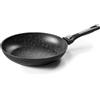 Pradel Excellence - PCUI002003 - Padella Pierra in alluminio forgiato Ø 28 cm - Rivestimento antiaderente effetto pietra - Manico rimovibile - Tutti i piani cottura, induzione e forno