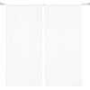 Linder Coppia di vetrine - Passante asta - Bianco Azuré - 60 x 140 cm - 100% poliestere - Certificato Oeko - TEX- Tessuto e tinto in Francia - Collezione Etamine ghiacciata