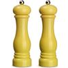 ECHTWERK Set di 2 macinaspezie in plastica ABS di alta qualità, macinino in ceramica, macinino manuale, ideale per spezie come pepe, sale e peperoncino, giallo 21 cm