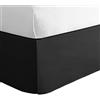 TodaysHome Today Home Basic Microfiber Tailored Sham con Flangia 5,1 cm 2, Black, Coppia