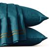subrtex Set copripiumino per letto king-size, 1 copripiumino con 2 federe (230 x 220 cm, verde scuro)