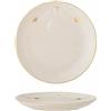Bloomingville Starry - Piatto bianco con motivo a stelle in gres porcellanato, diametro: 16 cm