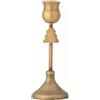 Bloomingville Eloy - Portacandele in oro in metallo, altezza: 18,5 cm, decorato con un albero di Natale dorato
