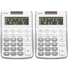 Genie 120 B - Calcolatrice a 8 cifre (Dual Power (Solare e Batteria), Design compatto) grau (Confezione da 2)