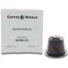 COFFEE WORLD, 75 capsule compatibili con macchine da caffè NESPRESSO®* DECAFFEINATO (5 buste da 15 capsule)