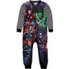 Marvel Avengers Tutina Grigia per Ragazzi | Abbigliamento da casa in Pile Tutto in Uno | Pigiama per Bambini Pigiama Pigiama da Notte | Iron Man Hulk Thor Capitan America | Merce Regalo Accogliente