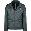 Geographical Norway Cargue Men - Piumino trapuntato caldo da uomo - Giacca invernale foderata da uomo - Giacca a vento a manica lunga (Nero XL)