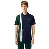 Lacoste Dh1092 Paris Polo Regular Fit, Blu Marino/Sinople-Bianco, M Uomo