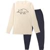 Pampling Pigiama Invernale da Uomo e da Donna, T-Shirt a Maniche Lunghe Serigrafate e Pantaloni Lunghi con Tasche, Set da Notte in Cotone con Sacchetto Regalo, 5 Taglie (Not Today, L)