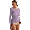 LADY·C Maglia modal+cashmere scollo barca donna intimo esternabile morbida e calda (LILLA, M)