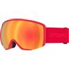 ATOMIC REVENT L HD Maschera da sci e snowboard con colori a contrasto, lenti a specchio, montatura Live Fit e doppia lente, rosso