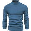 Mobanna Maglia Lupetto Uomo Invernali Maglione - Lana Collo Alto Pullover Elegante Invernale Dolcevita Autunno Slim Fit Leggere Maniche Lunghe Golfino Cotone Slim-Fit in A Manica Lunga T-Shirt Sweater