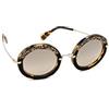 Miu Miu 0Mu08Rs 7S04P0 49 Occhiali da Sole, Marrone (Light Havana/Brownmirrorgradient), Donna