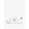 Tommy Jeans Uomo Sneakers con Suola Preformata Essential in Pelle, Blu (Blue Moment), 44